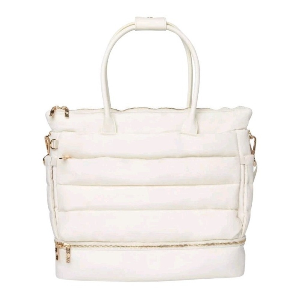 iPack Puffy Fashion Tote Luggage Bag‎ Travel Adjustable Strap Laptop Pocket